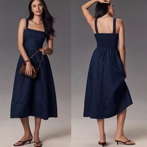 Reformation Everett Linen Dress